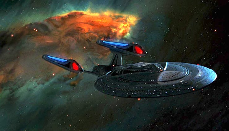 The Enterprise-E in 'Star Trek: First Contact.'