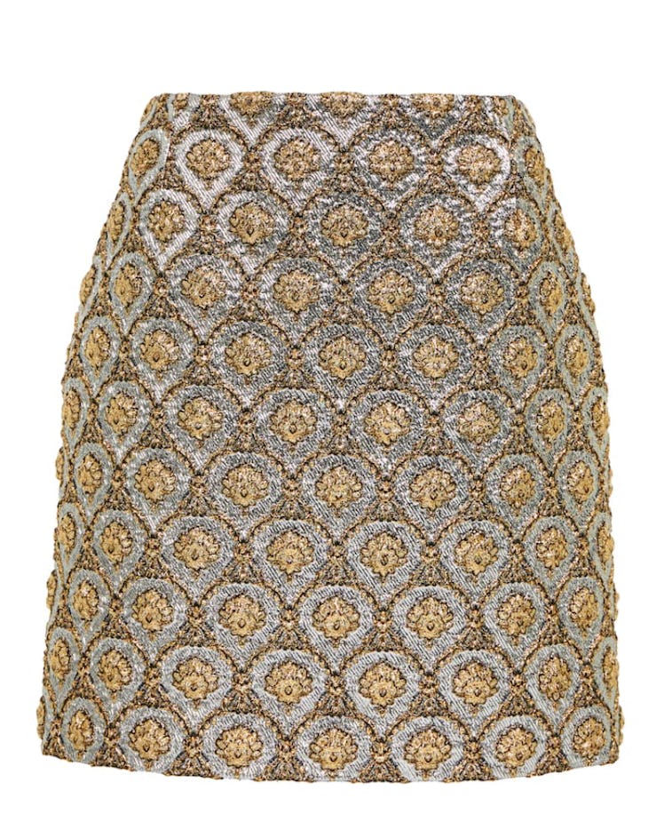 Brocade Miniskirt