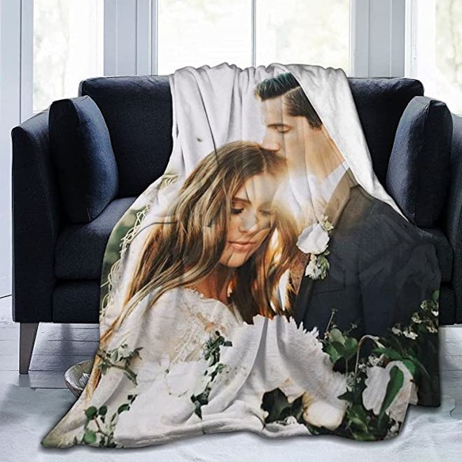 Custom Blanket With Photos And Text