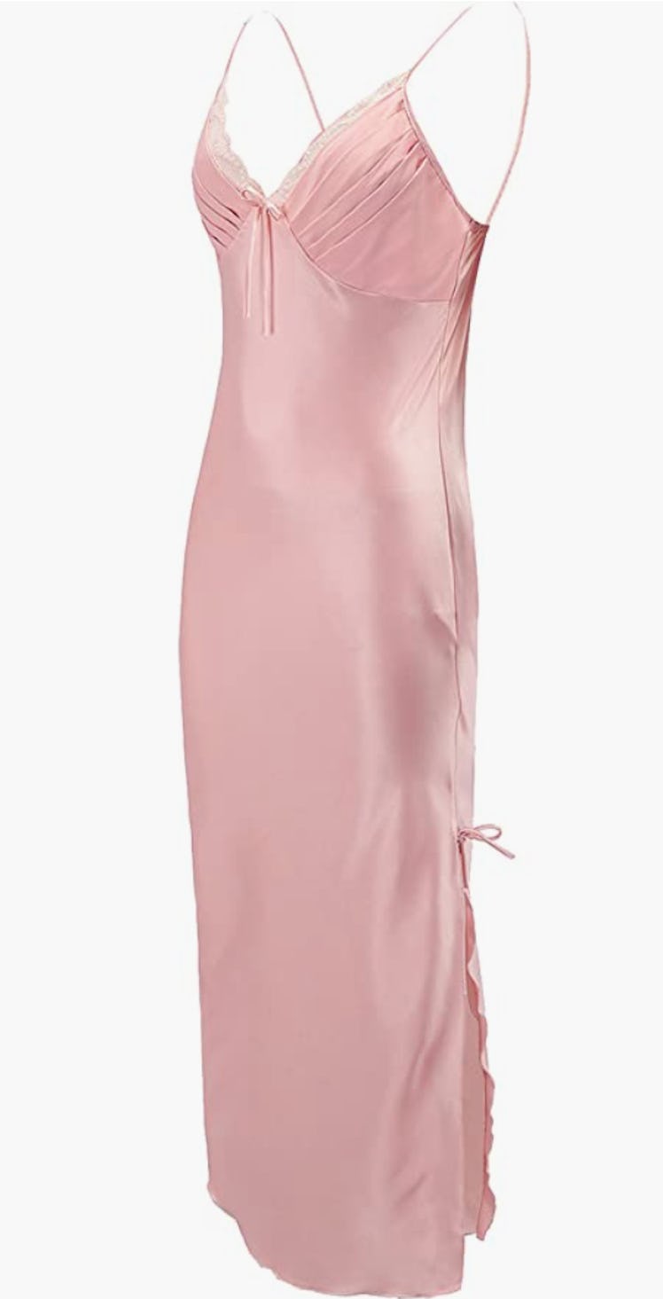 Satin Chemise Long Slip Night Dress