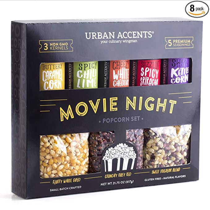 Movie Night Popcorn Kernels And Seasoning Variety Pack