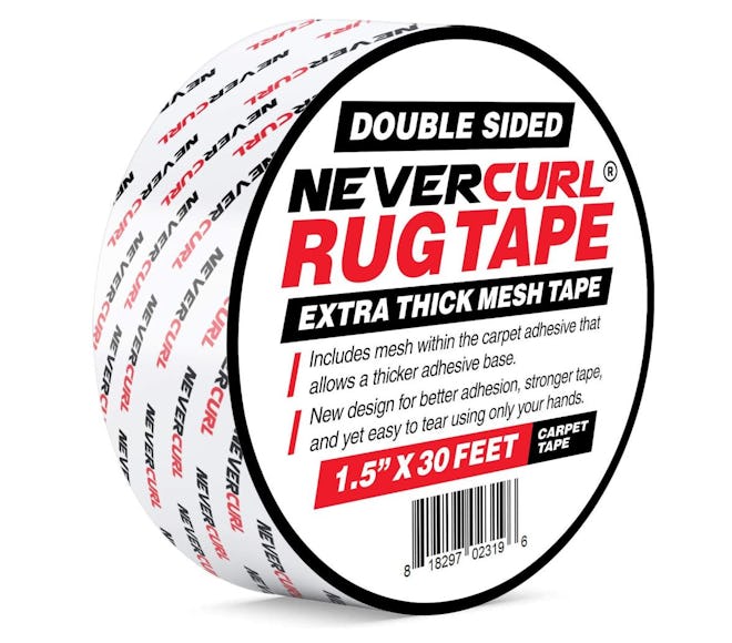 NeverCurl Double Sided Extra Thick Rug Tape 