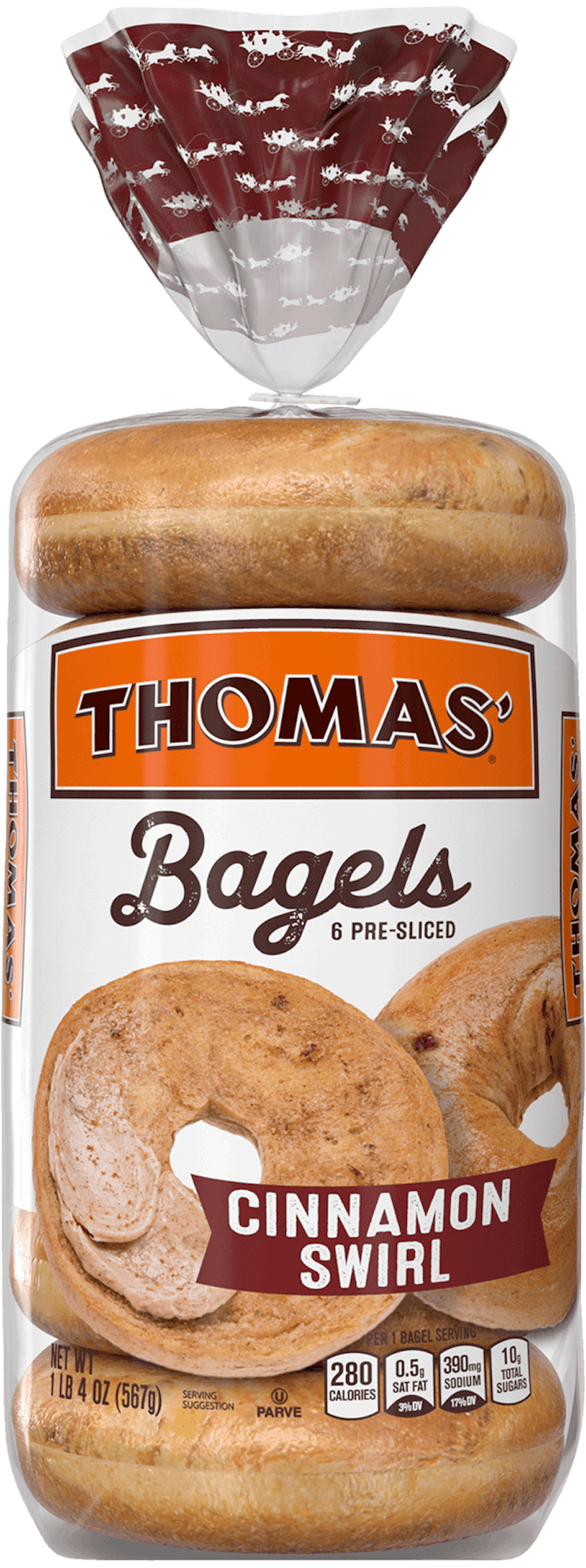 Thomas' Cinnamon Swirl Bagels