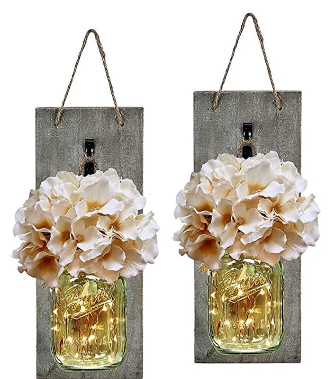 Mason Jar Wall Sconces