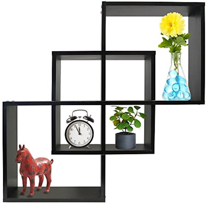 Greenco Quadrate Felix 3 Cubes Intersecting Floating Shelves