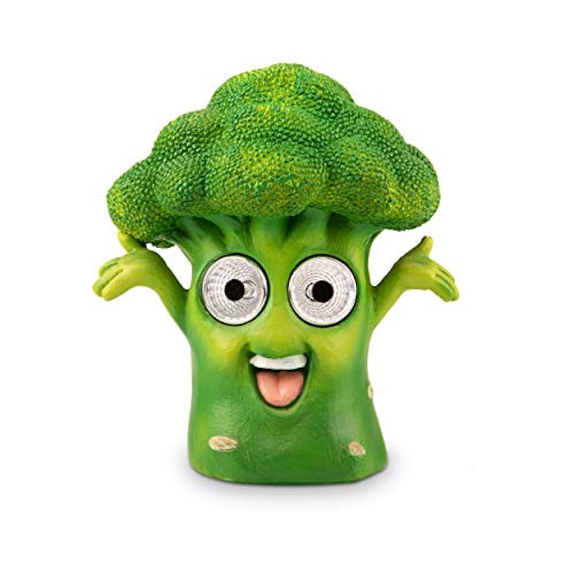 Blazin' Broccoli Solar Garden Figurine