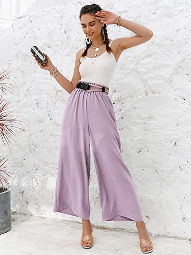 Eteviolet Flowy High-Waisted Pants