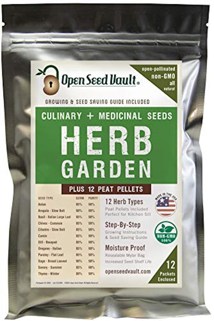 Open Seed Vault Herb Garden Seeds (Variety Pack of 12)