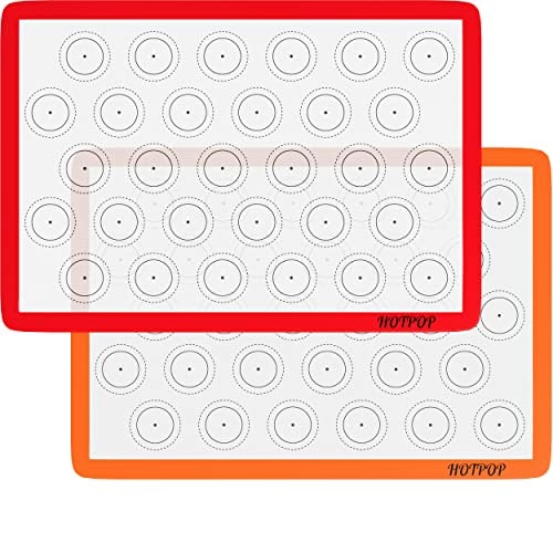 HOTPOP Non-Stick Silicone Baking Mats (2-Pack)