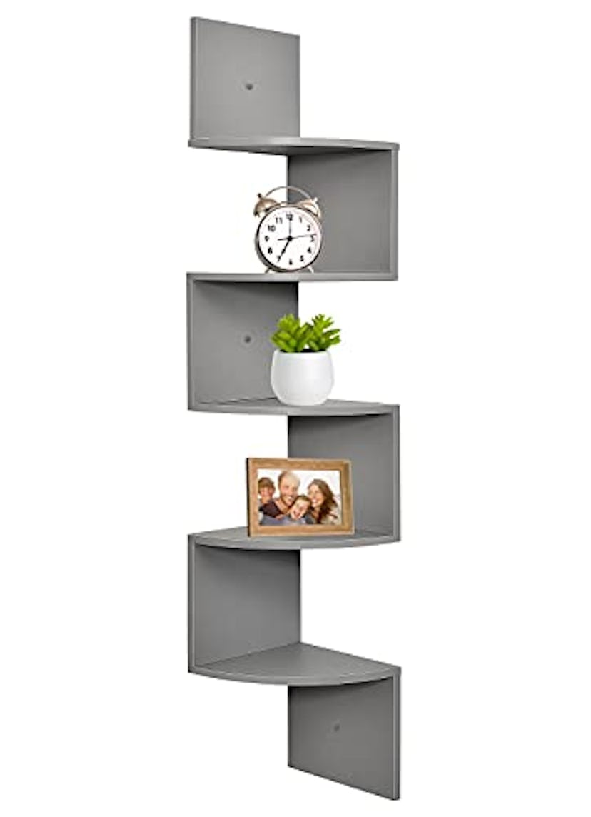 Greenco Floating Corner Wall Shelves