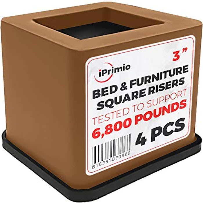 iPrimio Bed and Furniture Square Risers (4-Pack)