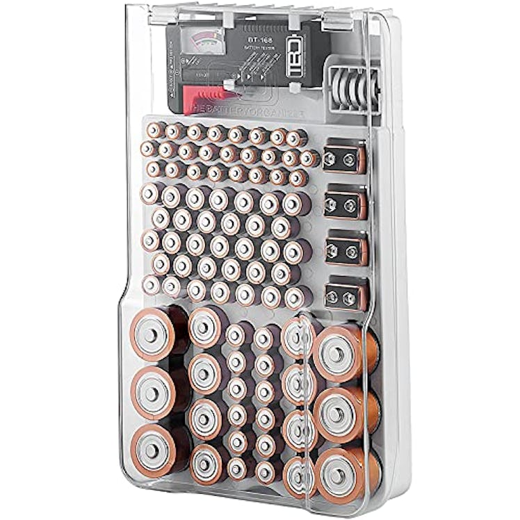 The Battery Organizer Storage Case with Tester