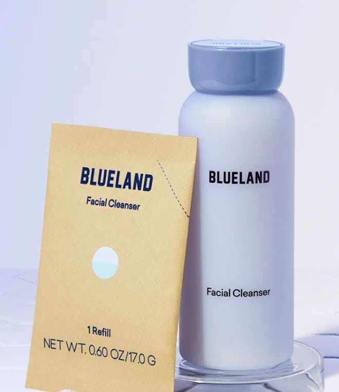 powder to gel eco-friendly facial cleanser 