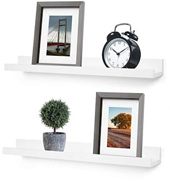 Greenco Wall-Mounted Floating Shelves (Set of 2)