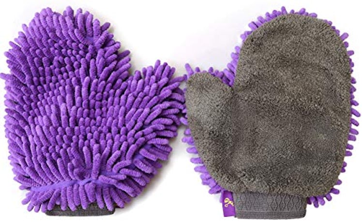  Hertzko Pet Drying Towel Mitt (2-Pack)