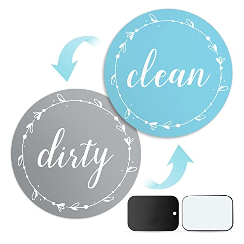 Cinch! Dishwasher Magnet Clean Dirty Sign