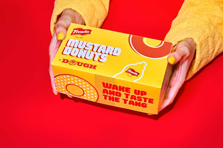 How to get free Mustard Donuts from French's and Dough Doughnuts.