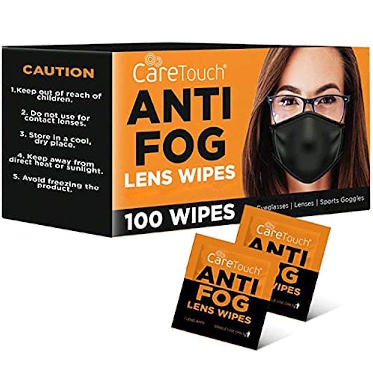 Care Touch Anti Fog Wipes for Glasses (100-Pack)