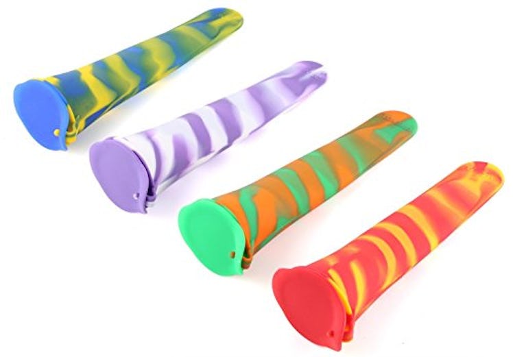 Greenco Premium Quality Silicone Ice Pop Maker Molds (Set of 4)