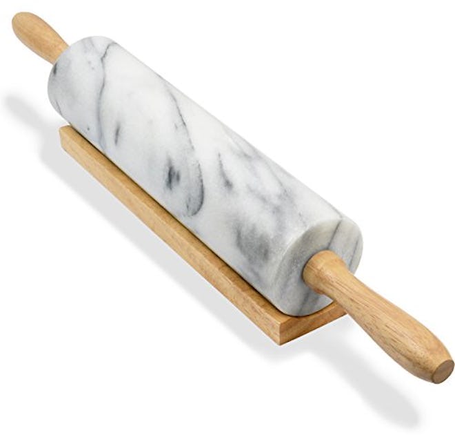 Greenco Hand Crafted Rolling Pin Marble