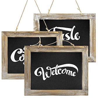 Greenco Vintage-Style Chalkboards (3-Pack)