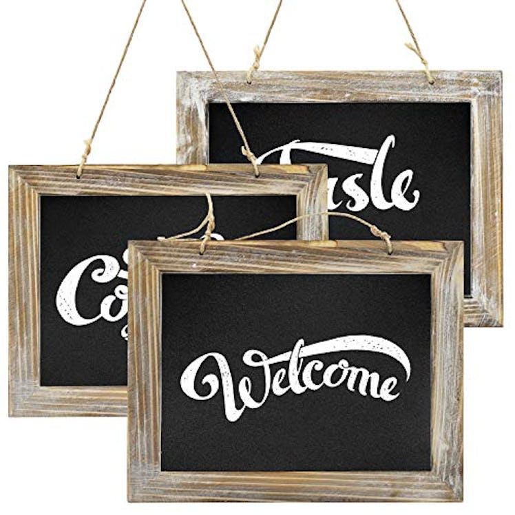 Greenco Vintage-Style Chalkboards (3-Pack)