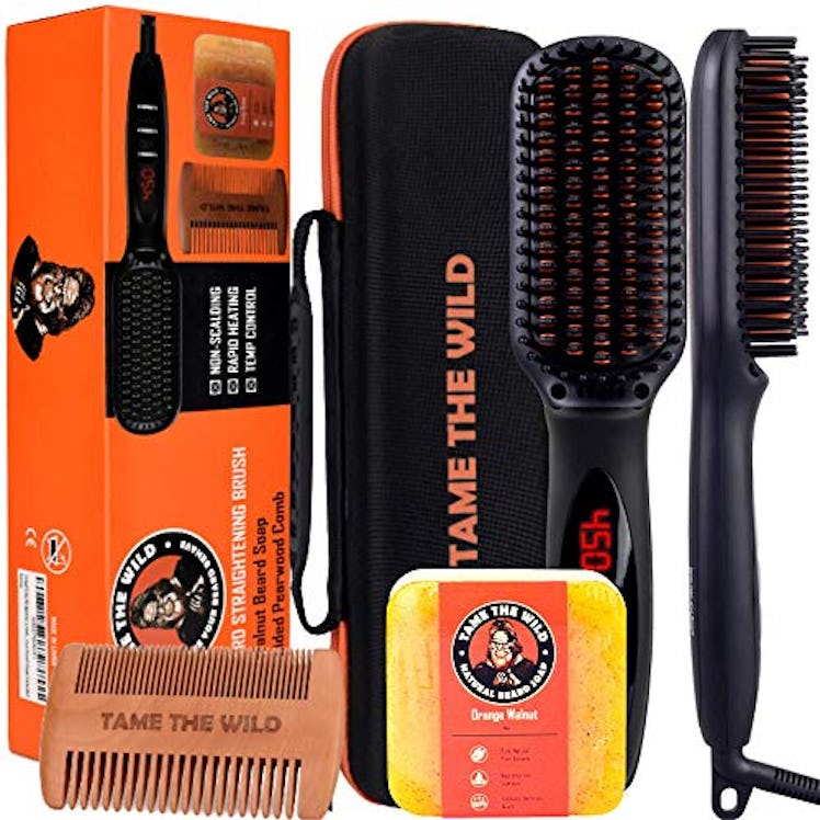 Tame The Wild Beard Straightener and Grooming Kit (3 Pieces)
