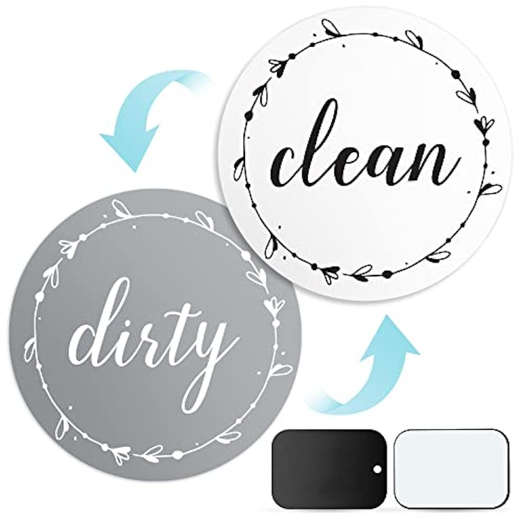 Cinch! Dishwasher Magnet Clean Dirty Sign