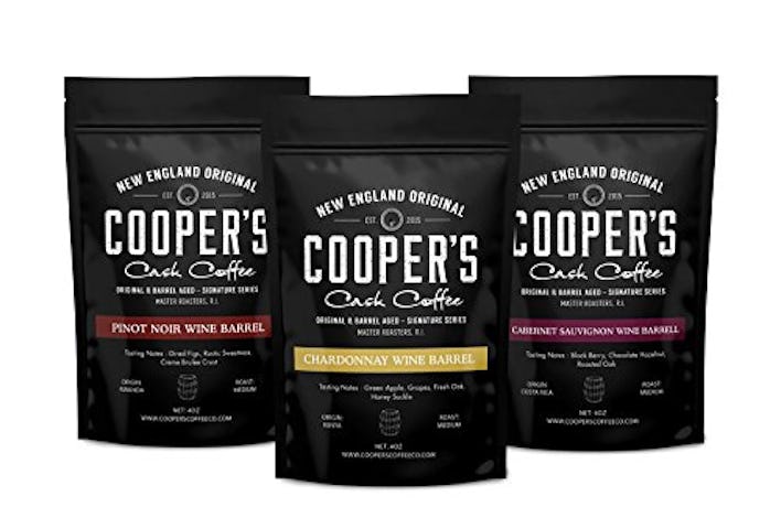 Cooper's Cask Coffee Wine Barrel Aged Whole Coffee Bean Box Set (3 Bags)