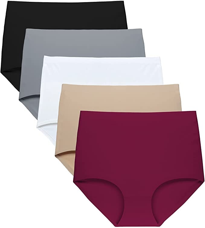 FallSweet No-Show High-Waisted Briefs (5-Pack)