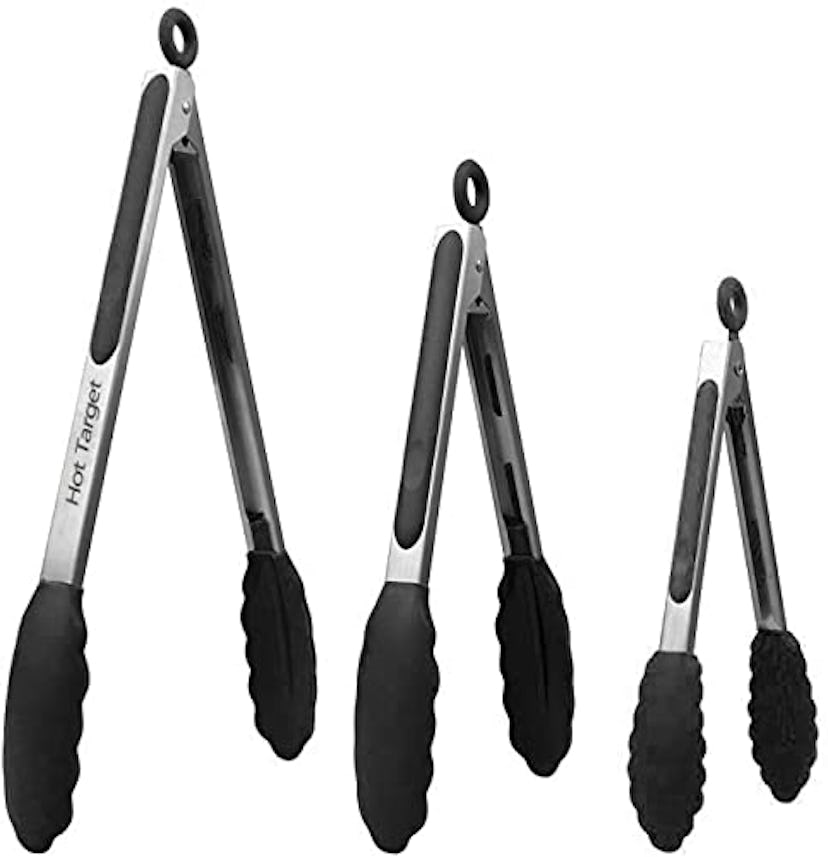 Hot Target Non-Stick Kitchen Tongs (Set of 3)