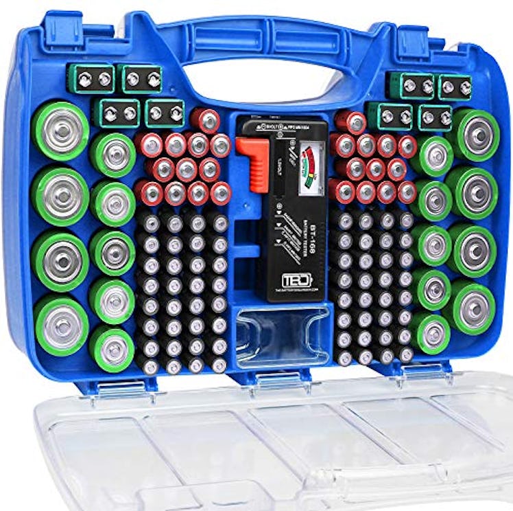 The Battery Organizer Storage Case with Tester