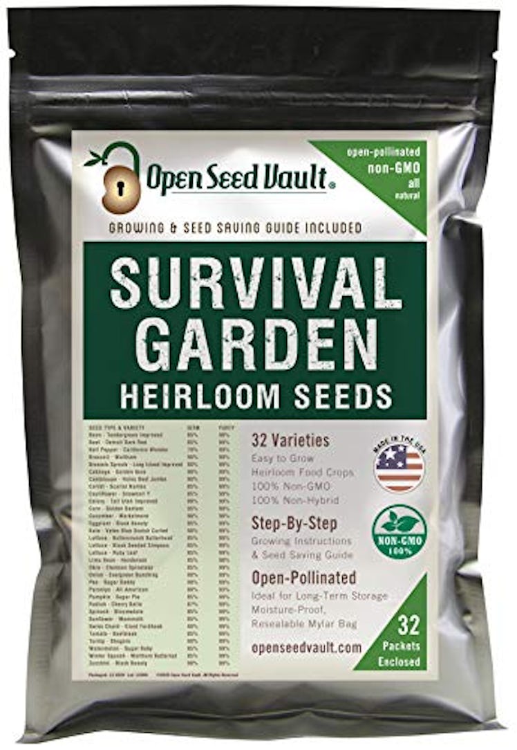 Open Seed Vault Heirloom Vegetable Seeds (32 Variety Pack)