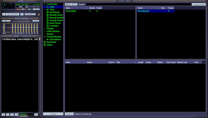 Winamp MP3 player