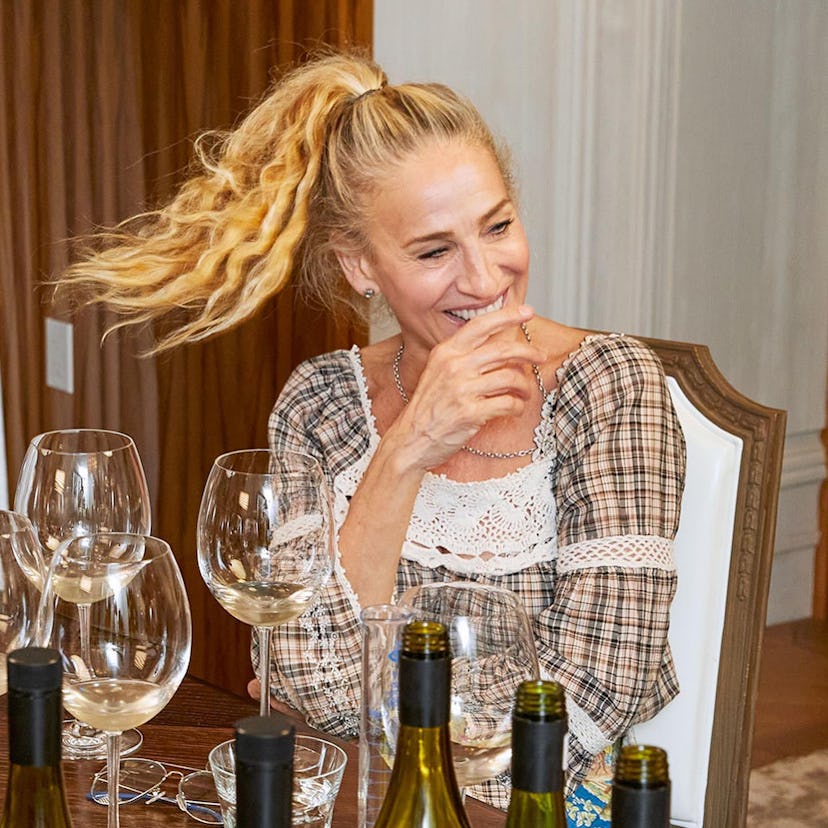 Sarah Jessica Parker at a wine tasting in New York City