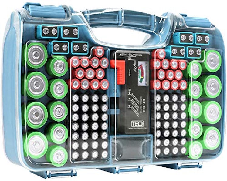 The Battery Organizer Storage Case with Tester