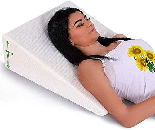 AUVON Contoured Knee Pillow, Cooling Memory Foam Between Leg Pillow with  Adjustable Strap