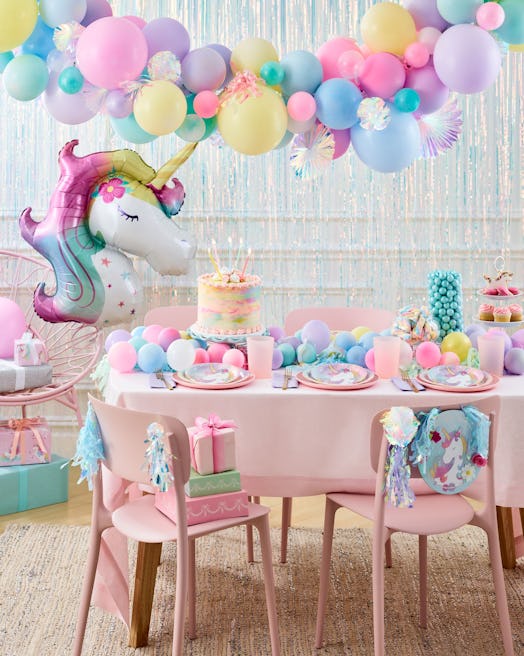 Unicorn themed birthday party