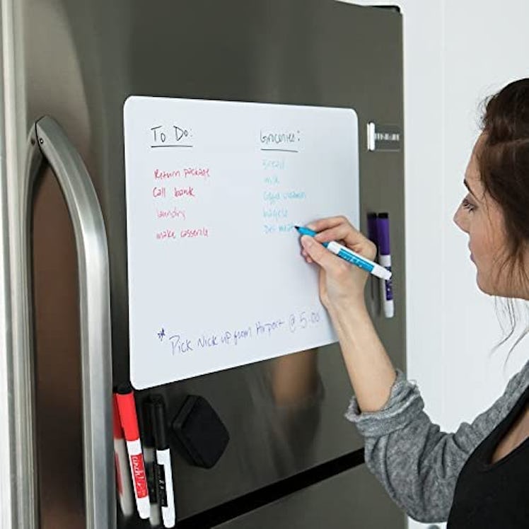 Cinch Magnetic Dry Erase Whiteboard for Fridge 