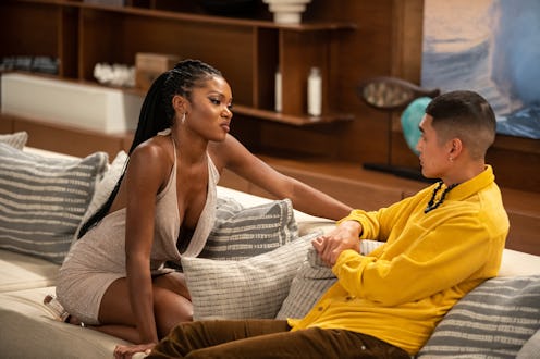 Mia Emani Jones and Peter Park in 'FBoy Island' Season 2 via HBO Max's press site