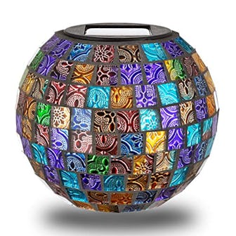 Blazin' Mosaic Table Solar Ball Light Decoration