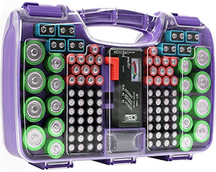 The Battery Organiser Storage Case With Tester