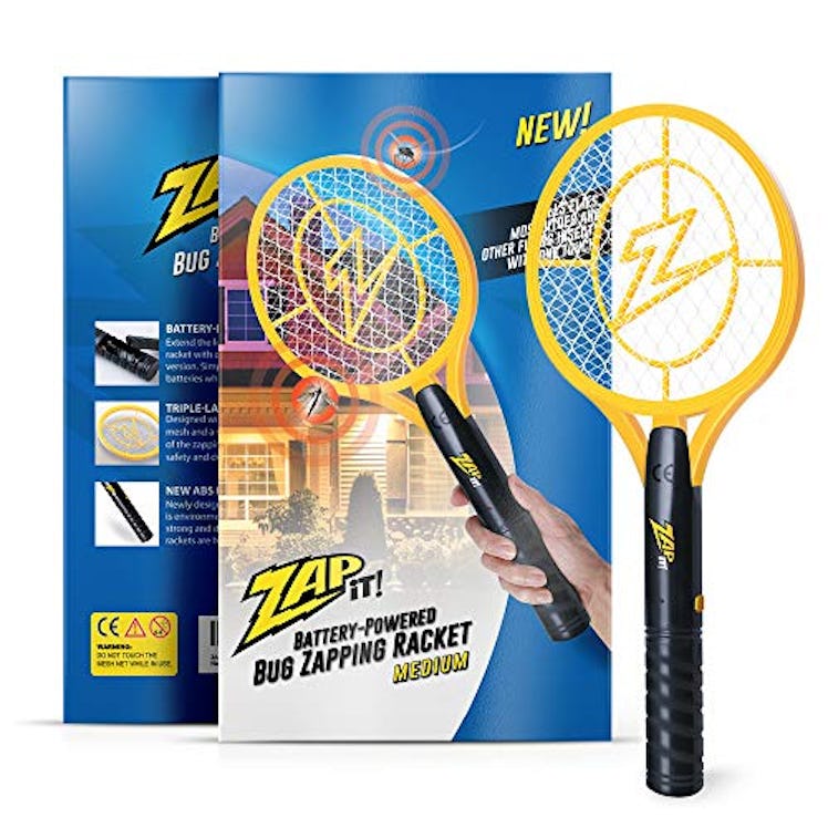 ZAP IT! Bug Zapper Battery Powered Bug Zapper Racket