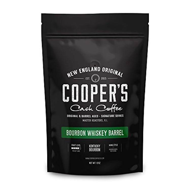 Cooper's Cask Coffee Whole Bean Bourbon Whiskey Barrel Aged Coffee