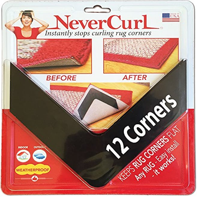 NeverCurl Rug Corner Gripper (12-Pack)