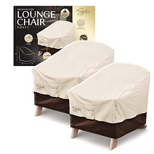 Signature Living Tan Waterproof Patio Chair Covers (2-Pack)