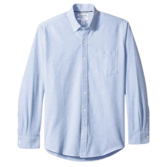 Amazon Essentials Regular-Fit Long-Sleeve Pocket Oxford Shirt