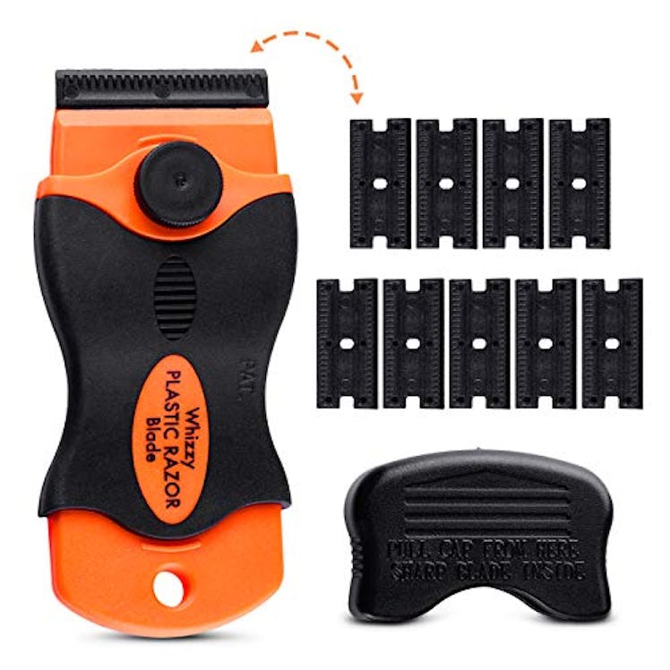 Whizzy Wheel Multi-Purpose Plastic Razor Blade Scraper (10 Pieces)