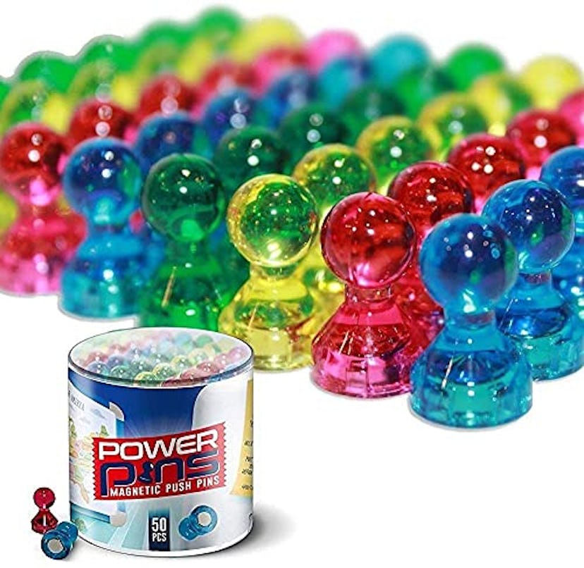 Power Pins Push Pin Magnets (50-Pack)