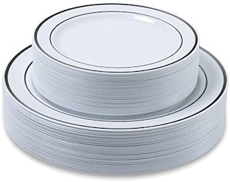 Disposable Plastic Plates (60-Pack)